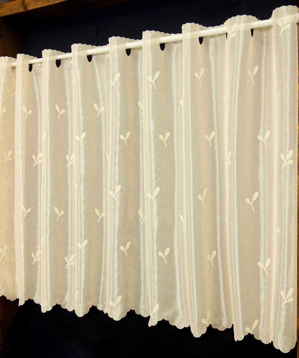 小窓カフェカーテンオレンジ