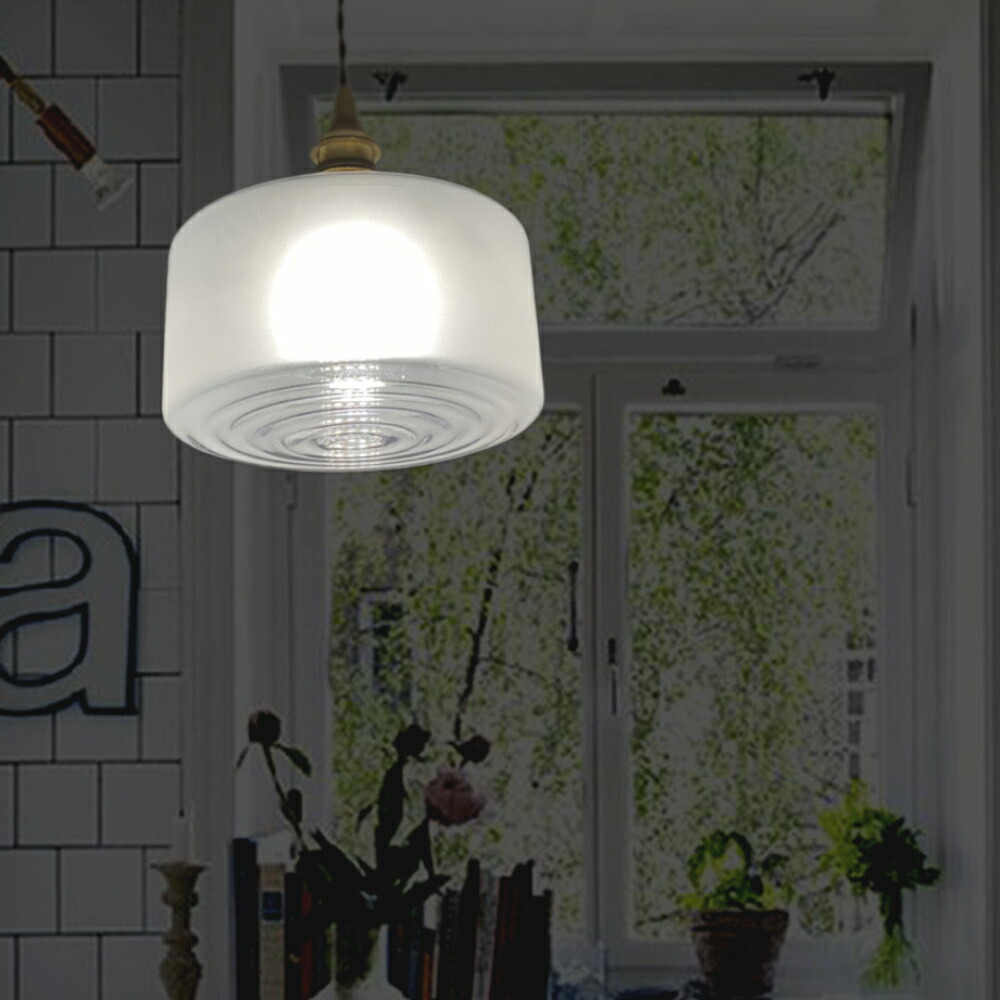 ペンダントライト ガラス E17 1灯 天井照明 照明器具 おしゃれ 可愛い