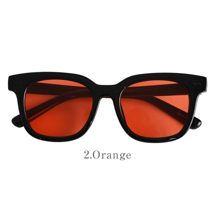 STKNGオレンジと黒のサングラス2個セット ワンハンドレッド サングラス メンズ レディース グランデール 100