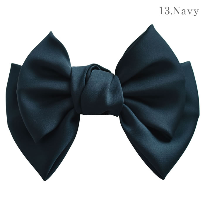 リボン バレッタ ヘアゴム ポニーフック 小さめ 卒業式 ヘア