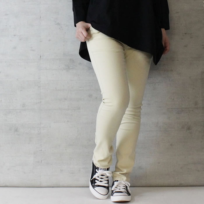 (5営業日以内入荷) スキニーパンツ レディース ツイル ウエストゴム 大きいサイズ LARU ラルー | ブランド登録なし | 01