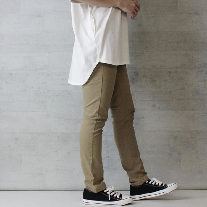 (5営業日以内入荷) スキニーパンツ レディース ツイル ウエストゴム 大きいサイズ LARU ラルー | ブランド登録なし | 02