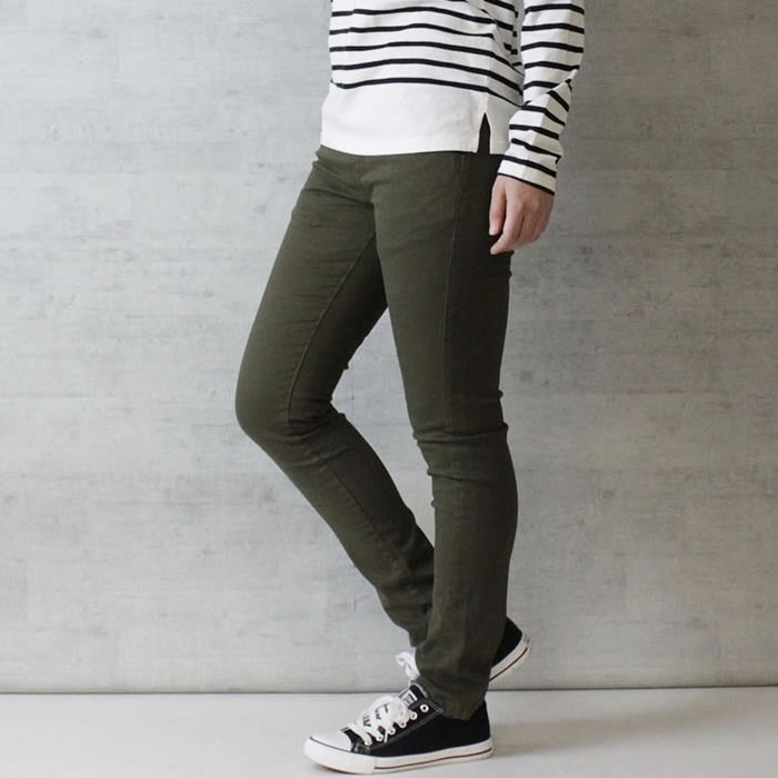 (5営業日以内入荷) スキニーパンツ レディース ツイル ウエストゴム 大きいサイズ LARU ラルー | ブランド登録なし | 03