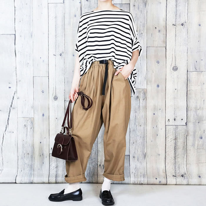 ワイドパンツ ゆったり リラックス ルーズ ラフ トラベル 大人 リアルスタイル REAL STYLE ワイドパンツ レディース 秋 冬