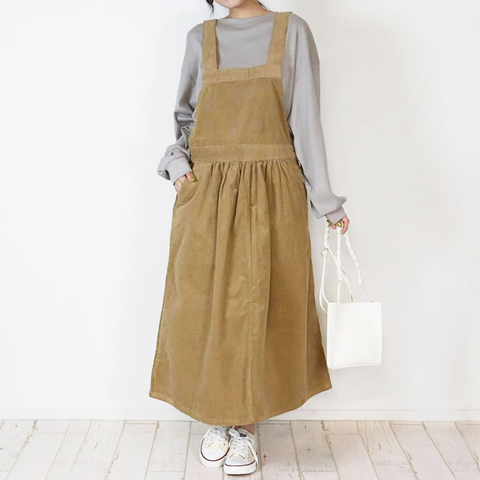 ストレッチコーデュロイ ジャンパースカート a.v.v｜[100-130]ストレッチコーデュロイジャンパースカート