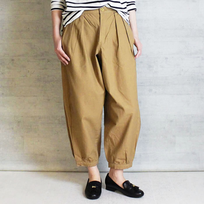 5営業日以内入荷) サルエルパンツ レディースバルーンパンツ コットン