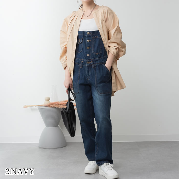 Lサイズ現品限り) サロペット レディース デニム パンツ デニム