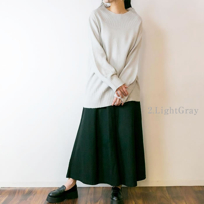 (5営業日以内入荷) ニット レディース 長袖 パフスリーブ ゆったり 大きいサイズ LARU ラルー | ブランド登録なし | 02