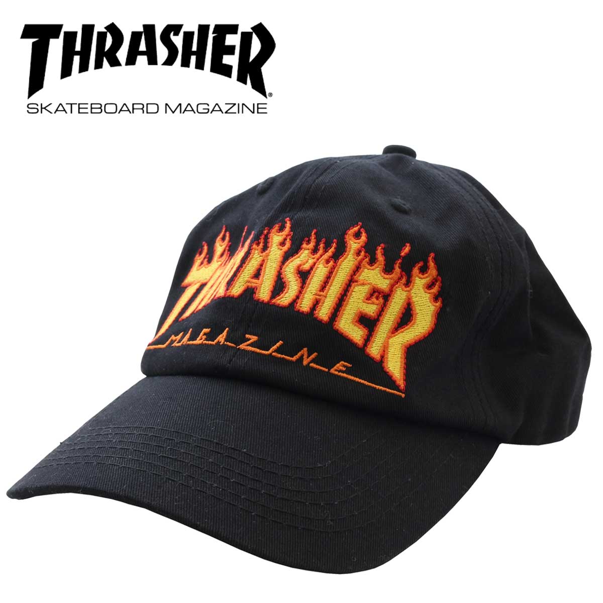 THRASHER Flame Old Timer Hat Cap スラッシャー フレームオールドタイ...