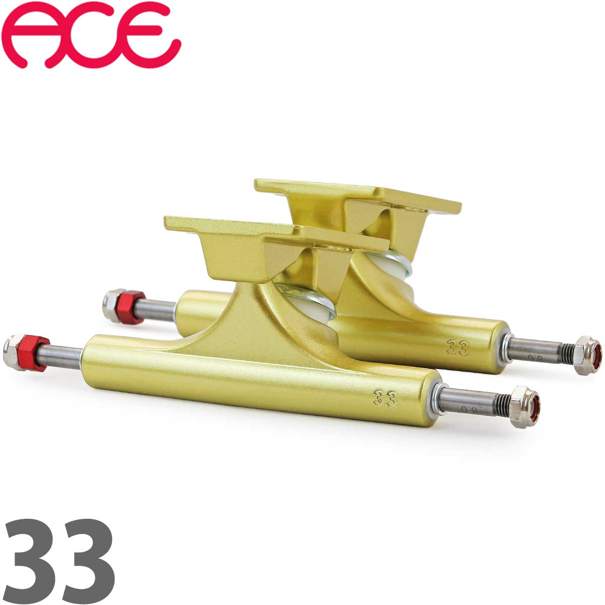エース AF1 Hi 22 33 44 スケボー トラック ハイ ゴールド ACE Skateboard Trucks Gold スケートボード パーツ 足回り スケボーパーツ カットバック | Ace | 02