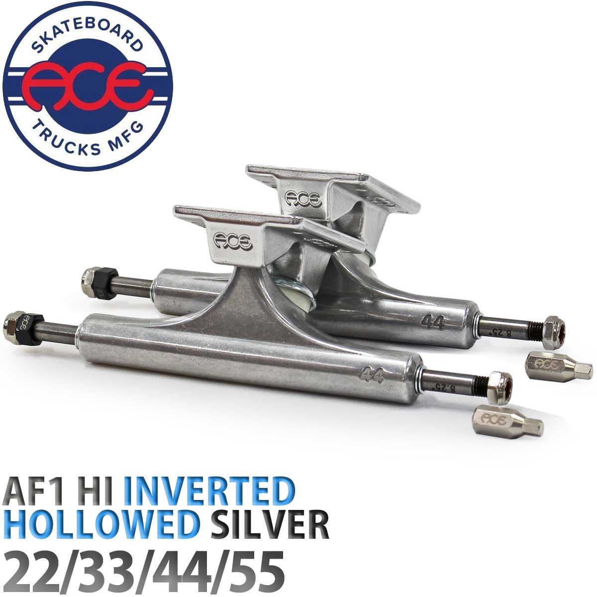 スケートボード ACE truck AF1 hollow 33 HI ACE TRUCKS AF1 HI HOLLOW 33 POLISHED 【 エース トラック AF1