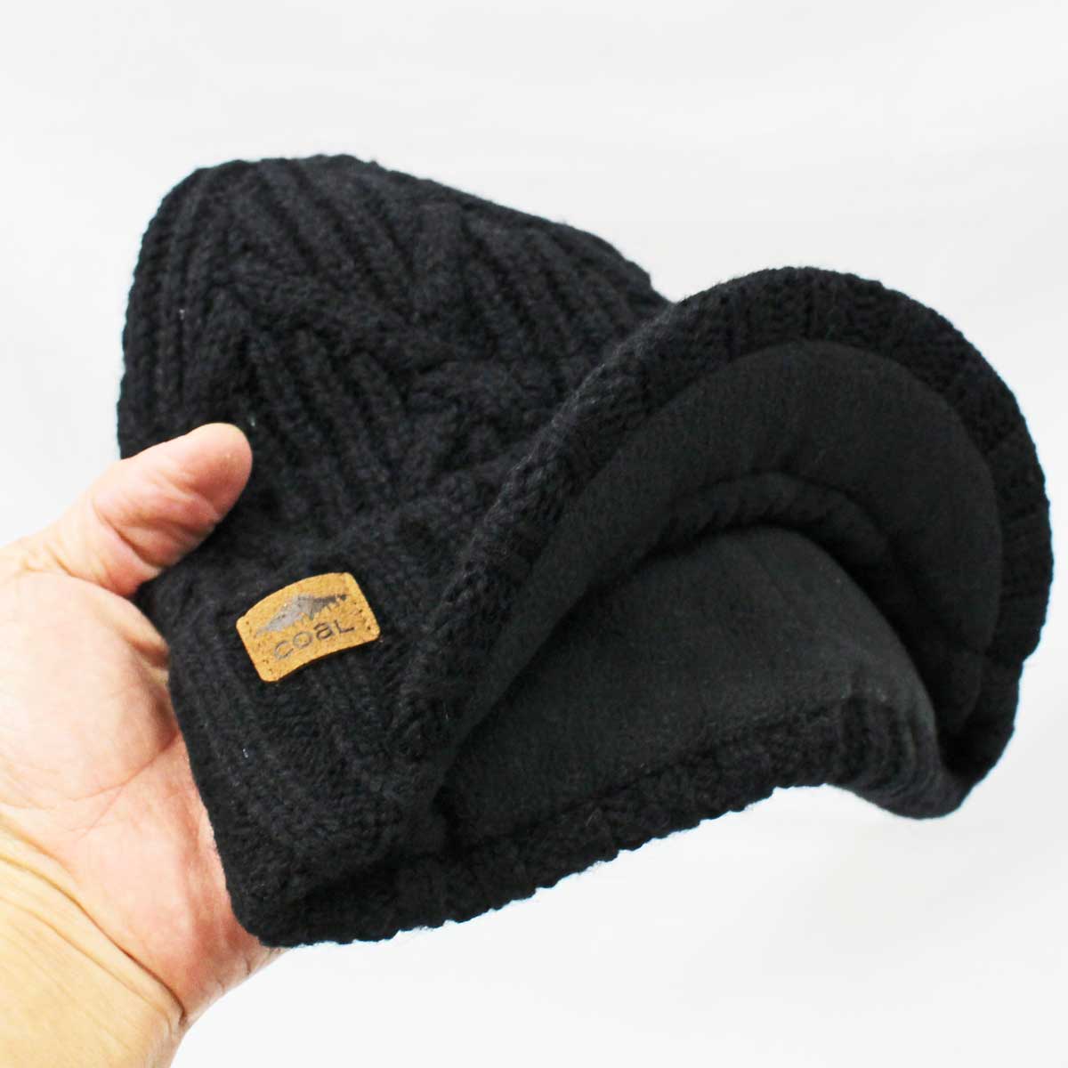 コール ユーコンブリム 2色 ケーブルニット ビーニー ニット帽 Coal