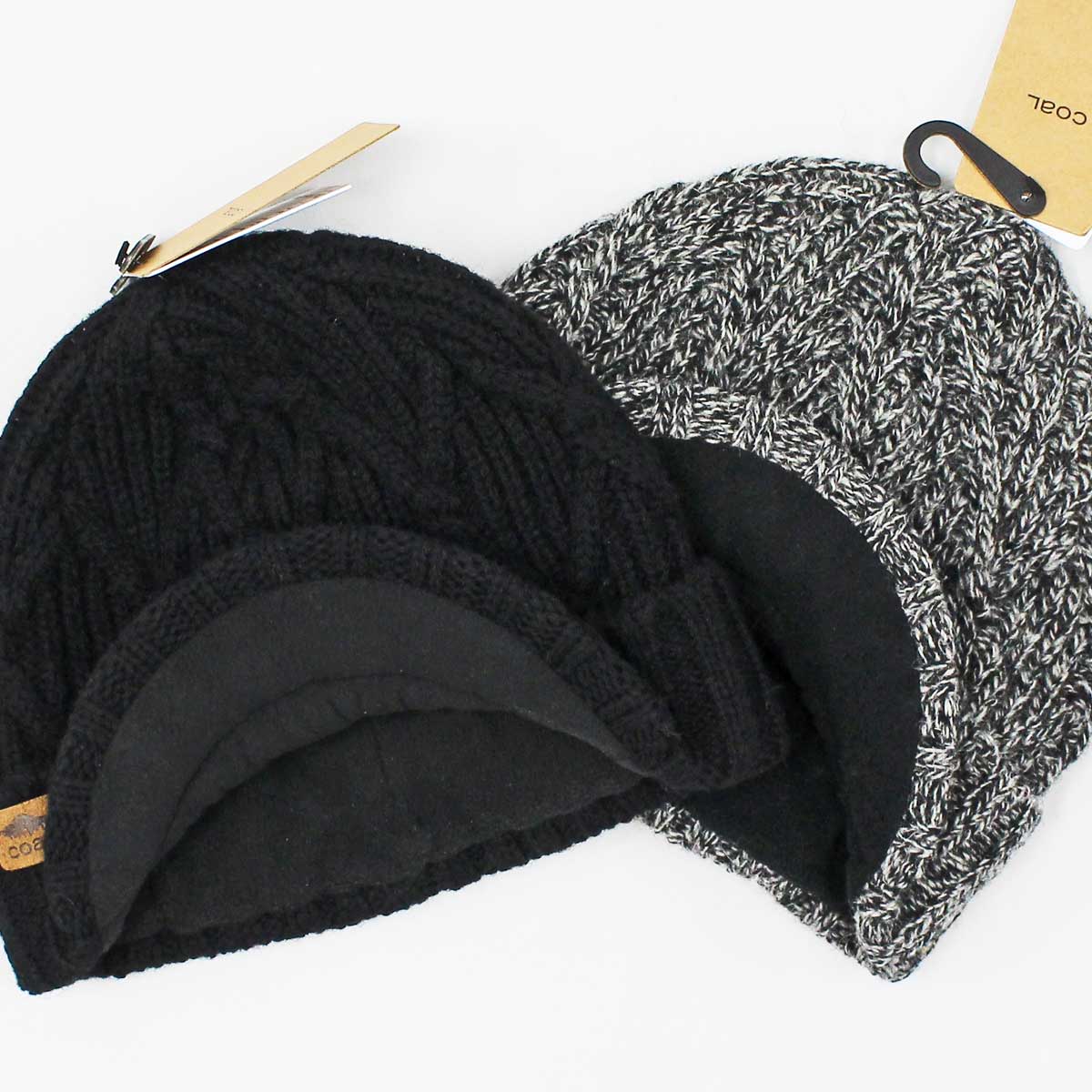 patagonia ラブルビーニー　つば付き ニット帽　ビーニー ２点セット コール ユーコンブリム 2色 ケーブルニット ビーニー ニット帽 Coal