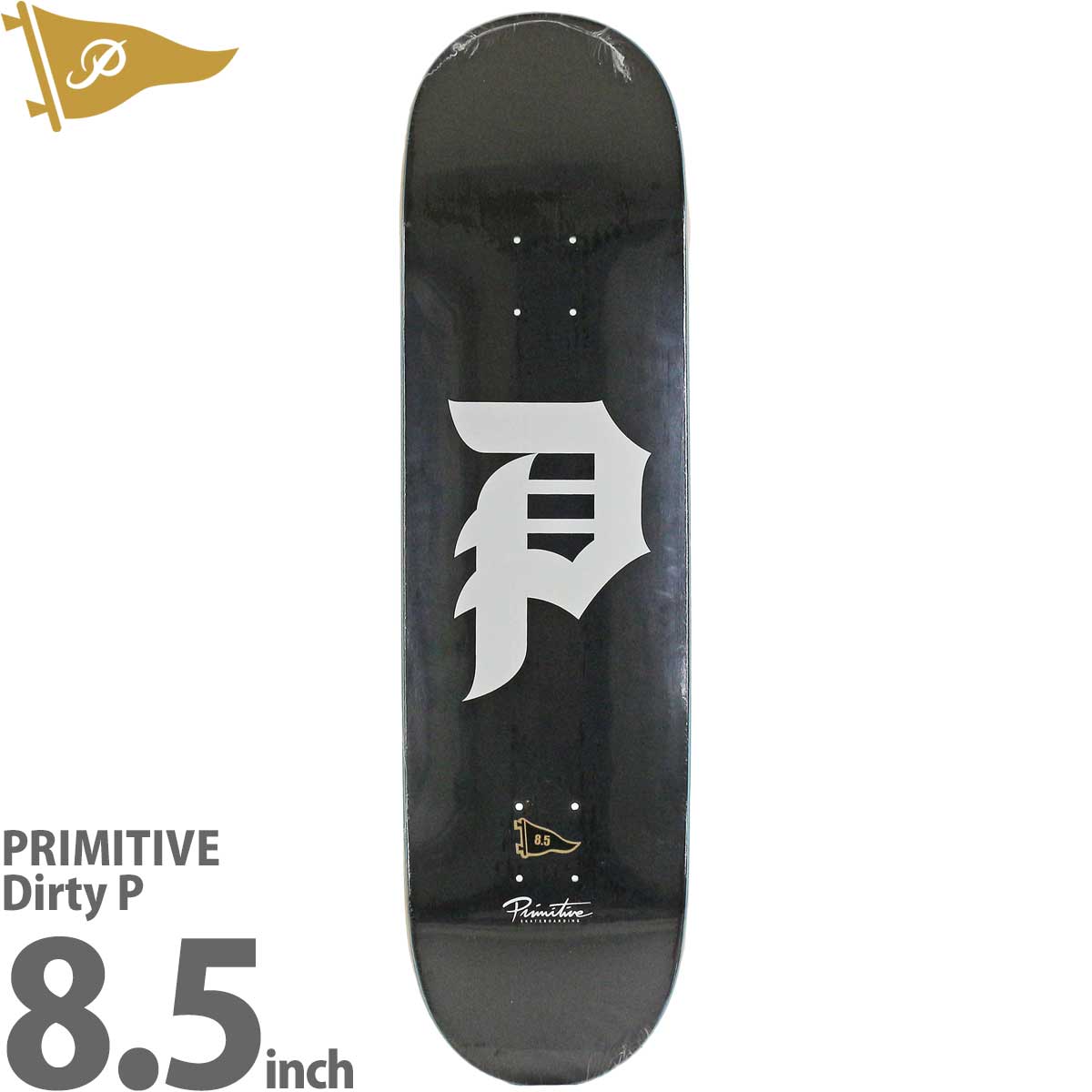 PRIMITIVE プリミティブ 8.5インチ スケボー デッキ Primitive