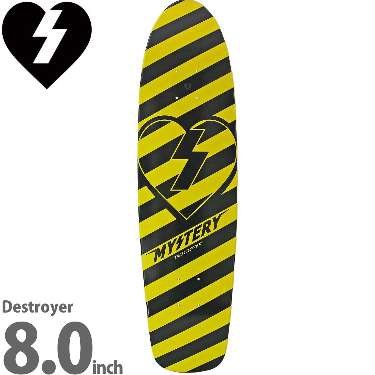 ミステリー 8.0インチ スケボー クルーザー デッキ Mystery Skateboards Destroyer Cruiser スケートボード  人気 おすすめ ブランド ストリート スケボーデッキ