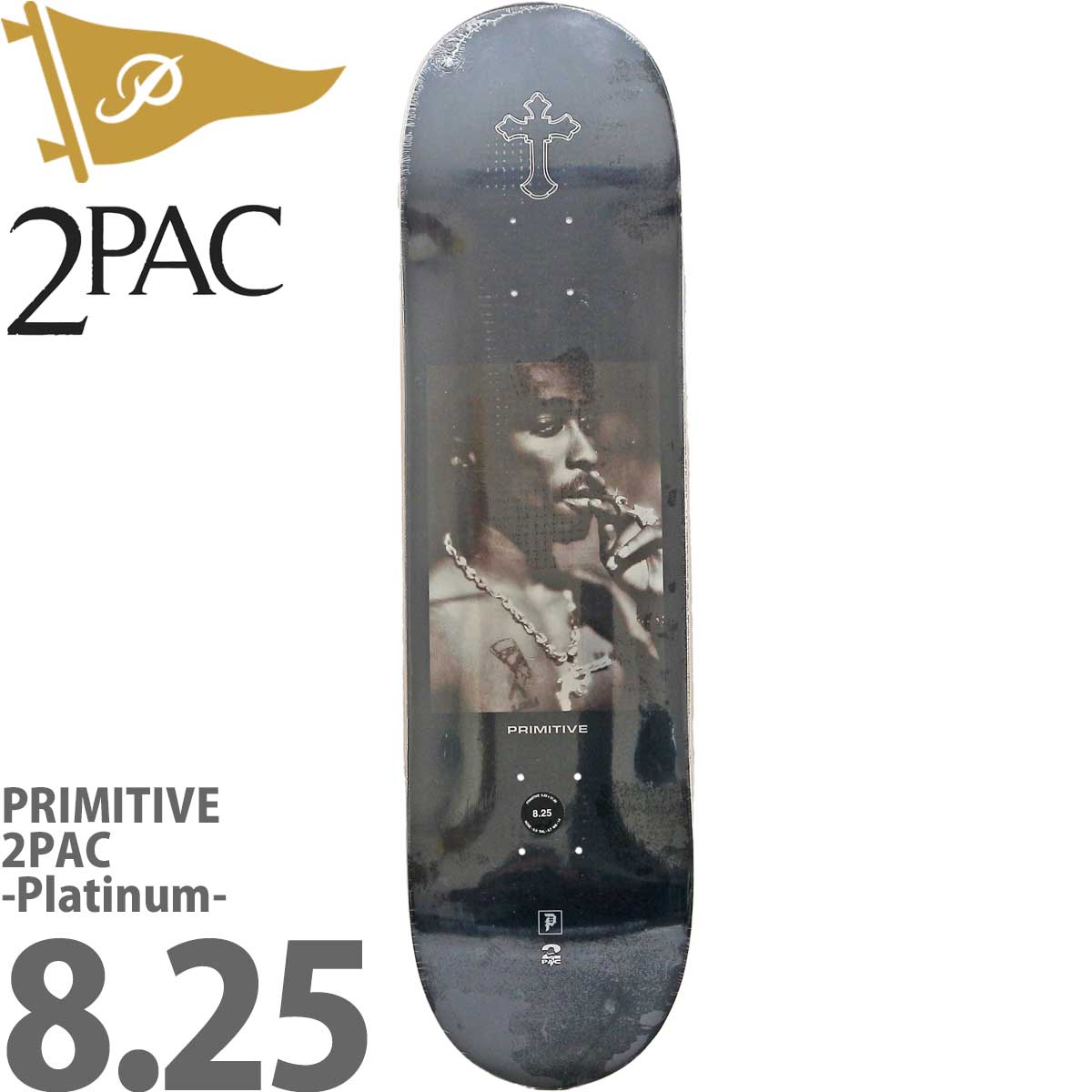 プリミティブ 8.25インチ スケボー デッキ Primitive Skateboards