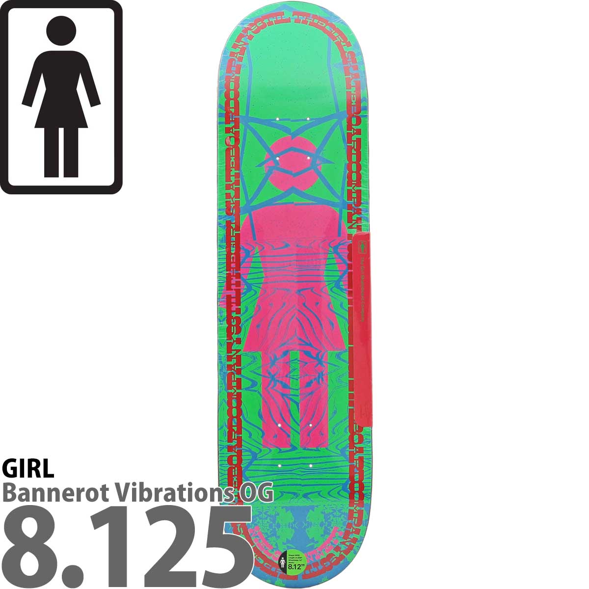 ガール 8.125インチ スケボー デッキ Girl Skateboards Pro Banarott