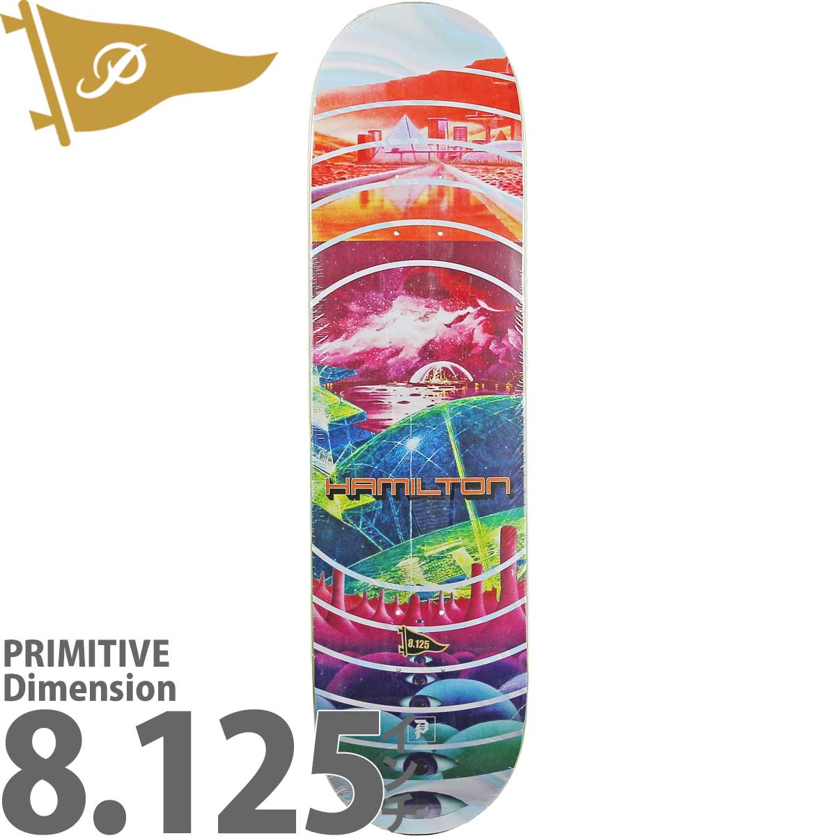 プリミティブ 8.125インチ スケボー デッキ Primitive Skateboards