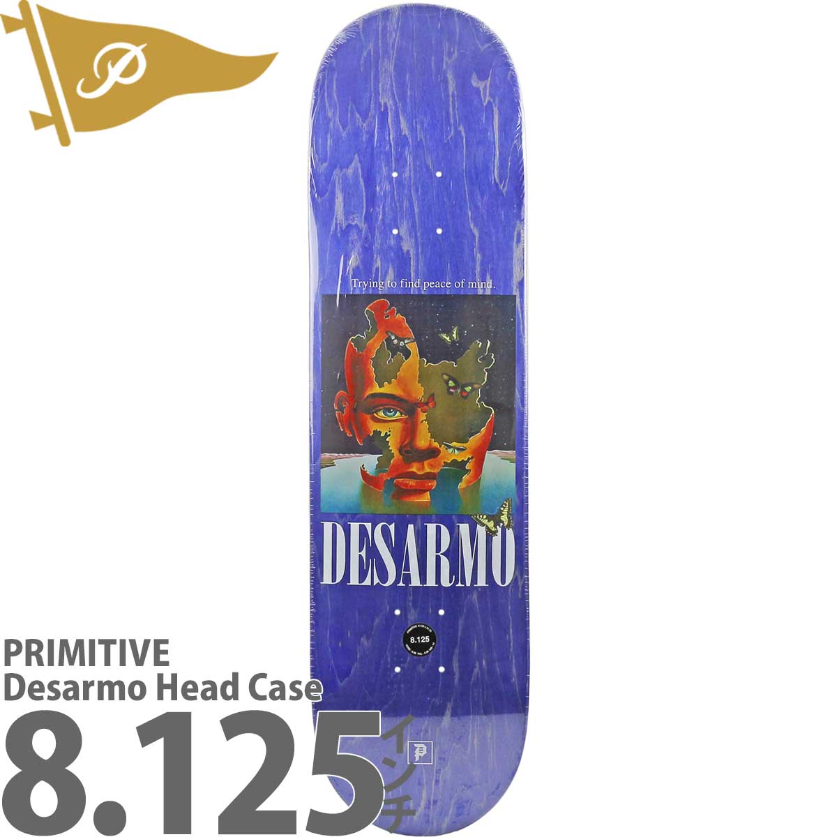 PRIMITIVE（プリミティブ） 8.125インチ スケボー デッキ Primitive