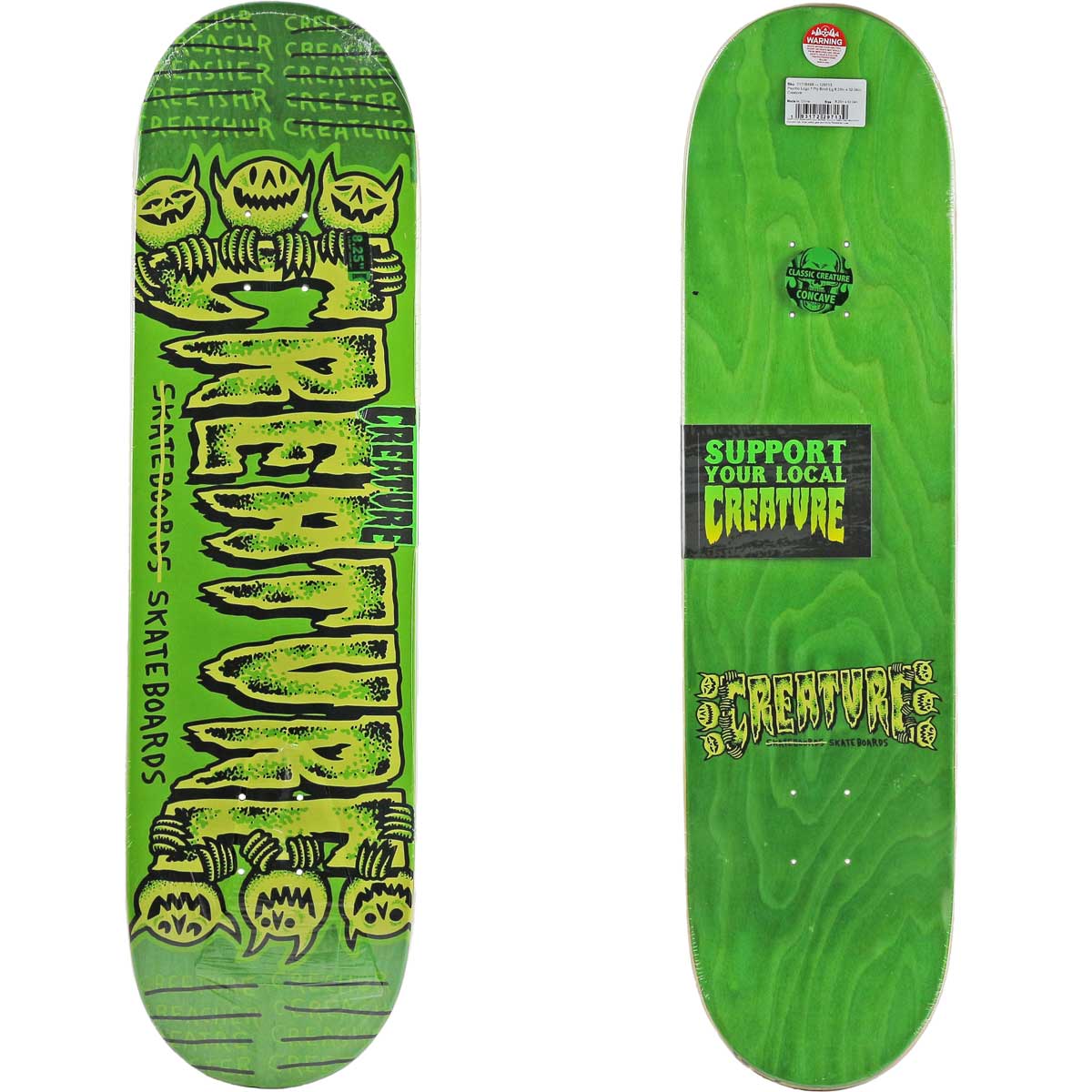 クリーチャー 8.25インチ スケボー デッキ Creature Psycho Logo Deck スケートボード