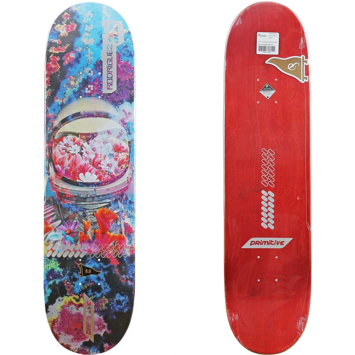PRIMITIVE プリミティブ 8.0インチ スケボー デッキ Primitive