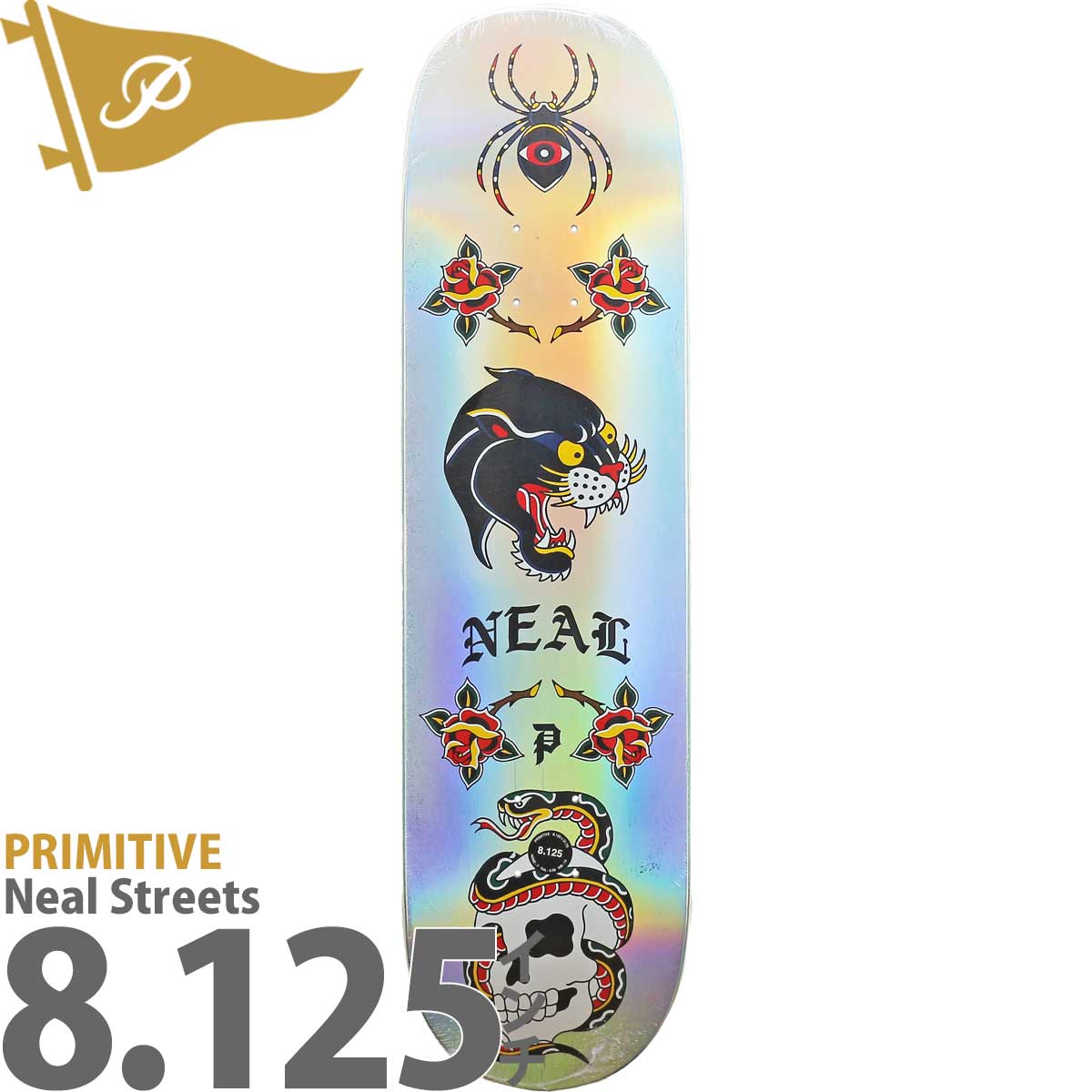 プリミティブ 8.125インチ スケボー デッキ Primitive Skateboards Pro Neal Streets Deck スケートボード  ブランド スケボーデッキ : deck0151 : カットバック スケートボード専門店 - 通販 - Yahoo!ショッピング