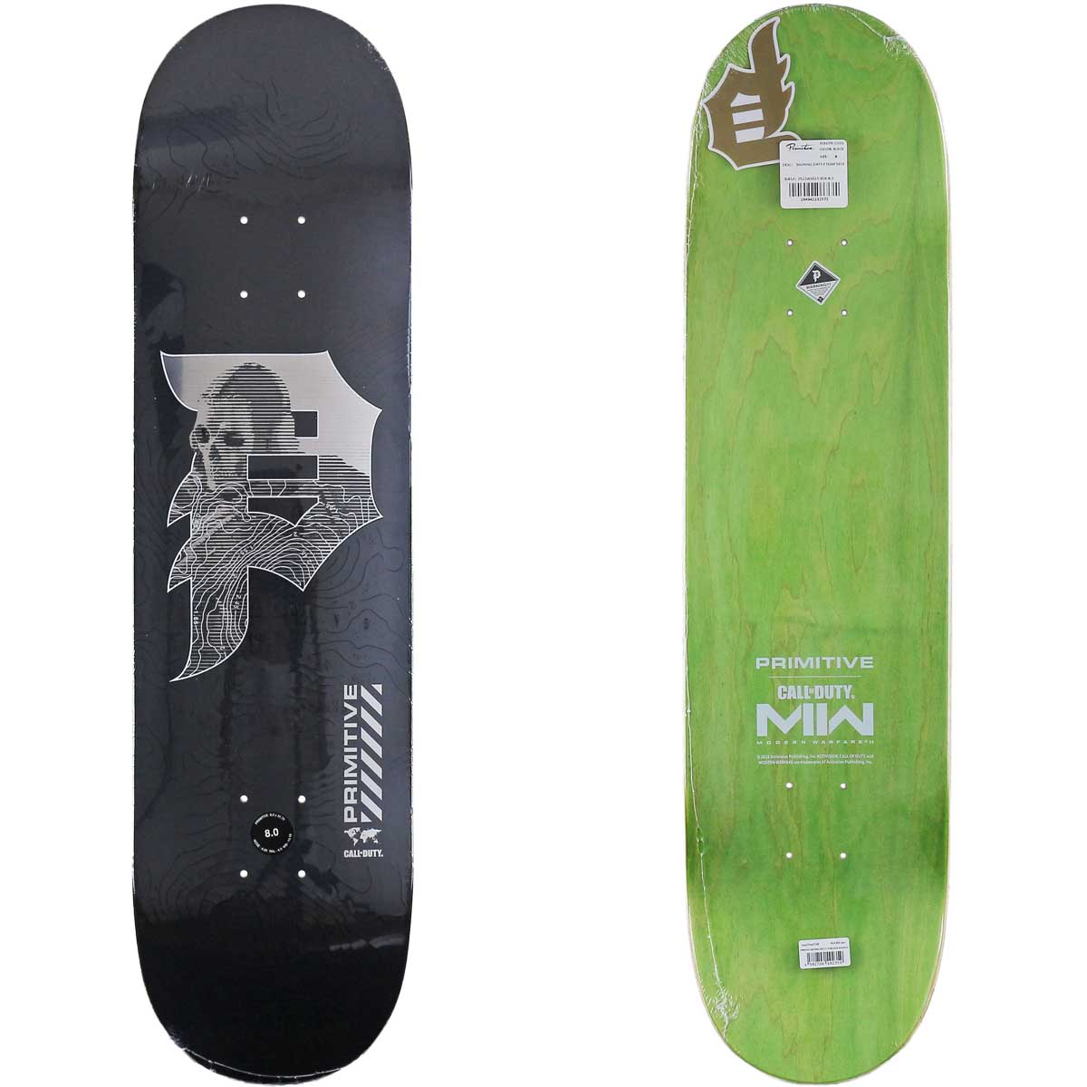 プリミティブ 8.0インチ スケボー デッキ Primitive Skateboards Call