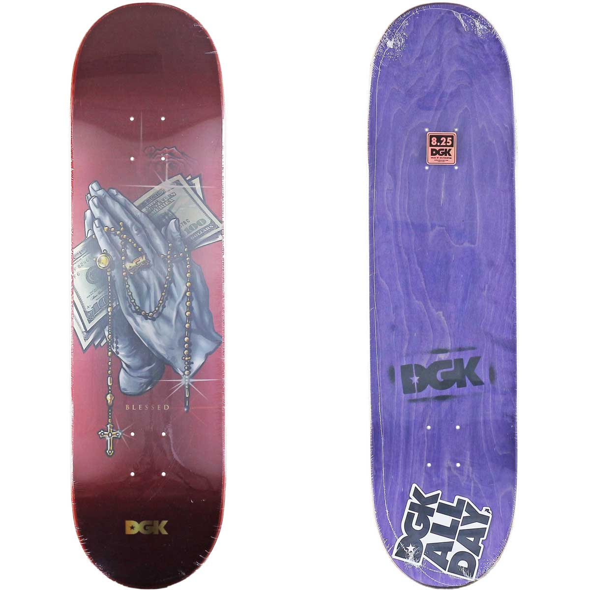 DGK 8.25 8.38インチ スケボー デッキ Blessed Lenticular Deck スケートボード スケボーデッキ ストリート パーク  人気 おすすめ カットバック