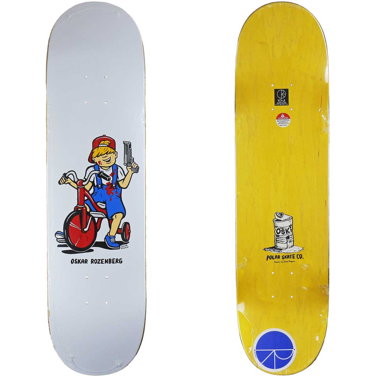 美品　ポーラー　POLAR オスカーローゼンバーグ　ドラゴン　スケートボード deck0212_1.jpg