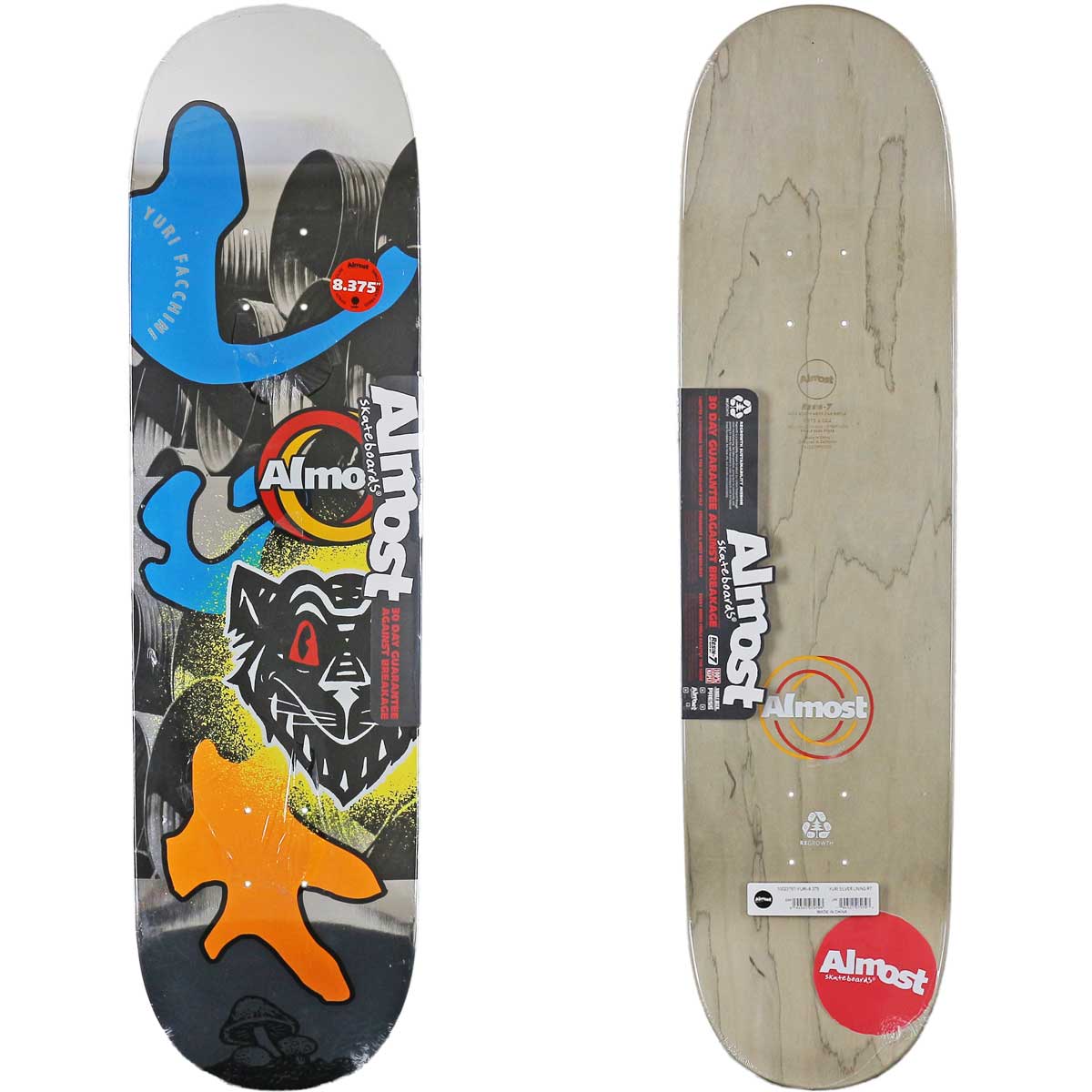 デッキテープ付き！ 7.375インチ GRIZZLY スケボー