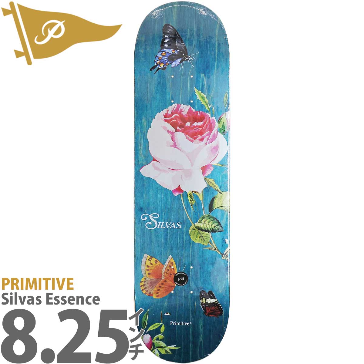 PRIMITIVE プリミティブ 8.25インチ スケボー デッキ Primitive