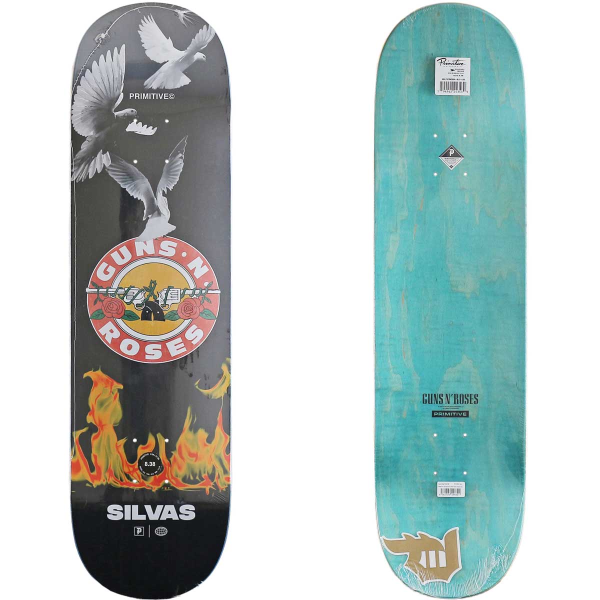 プリミティブ 8.38インチ スケボー デッキ Primitive Guns Pro Silvas Next Door Deck スケートボード  ブランド スケボーデッキ