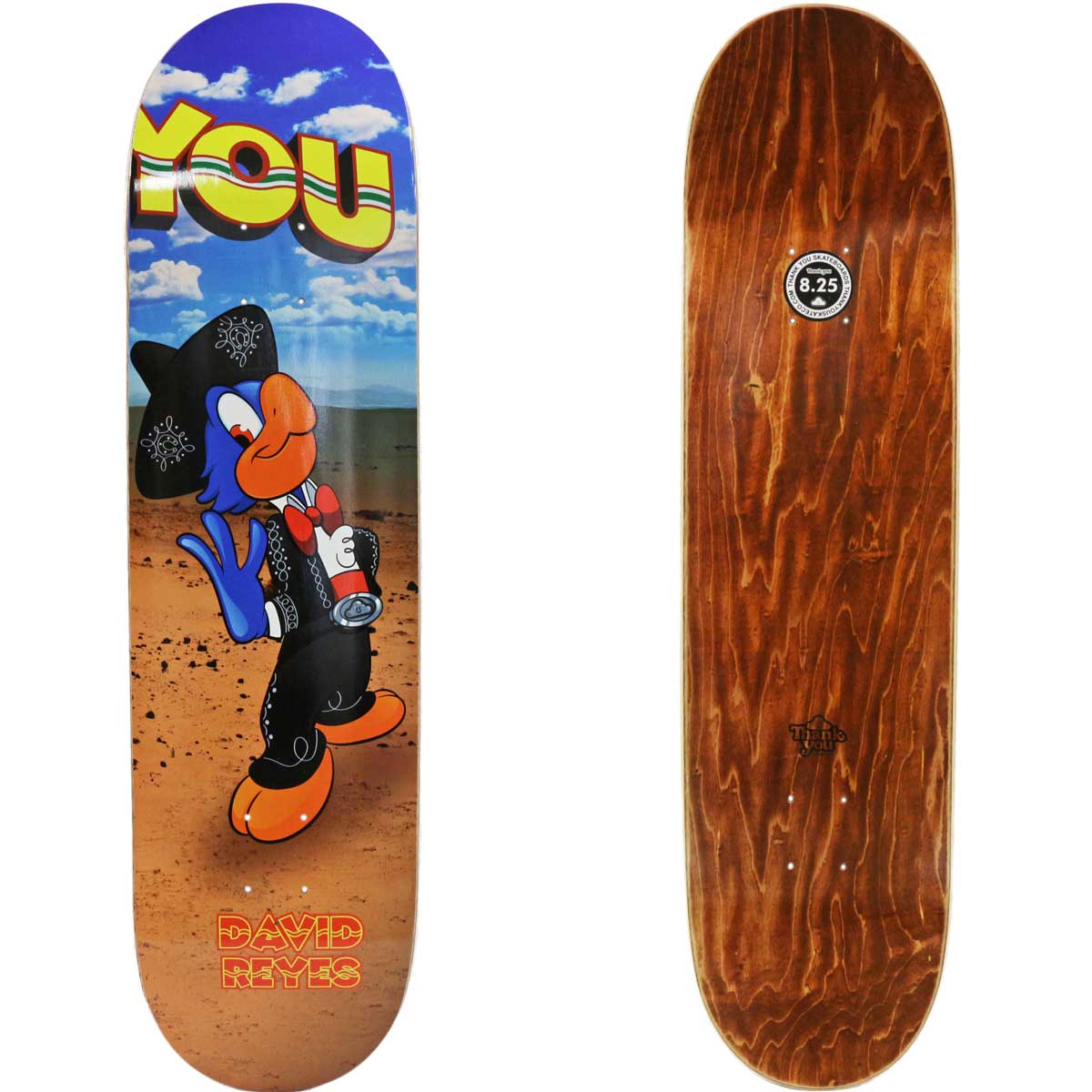 サンキュー 8.25インチ スケボー デッキ Thank You Skateboards