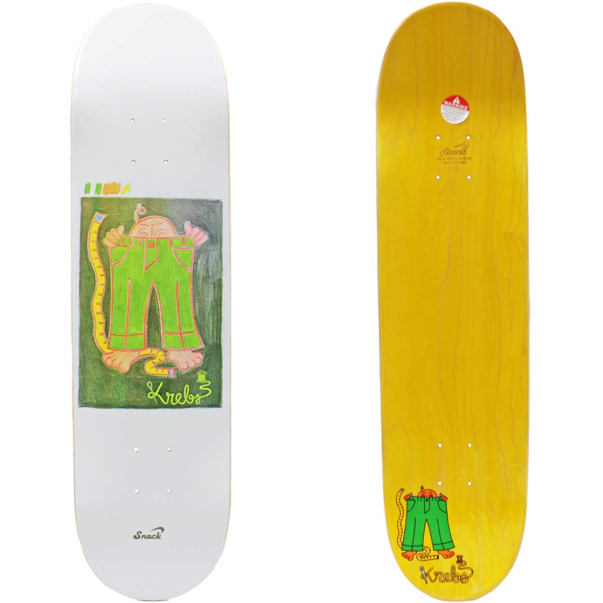 スケートボード Snack skateboards pushu deck スナック 8.0インチ スケボー デッキ Snack Skateboards Pro