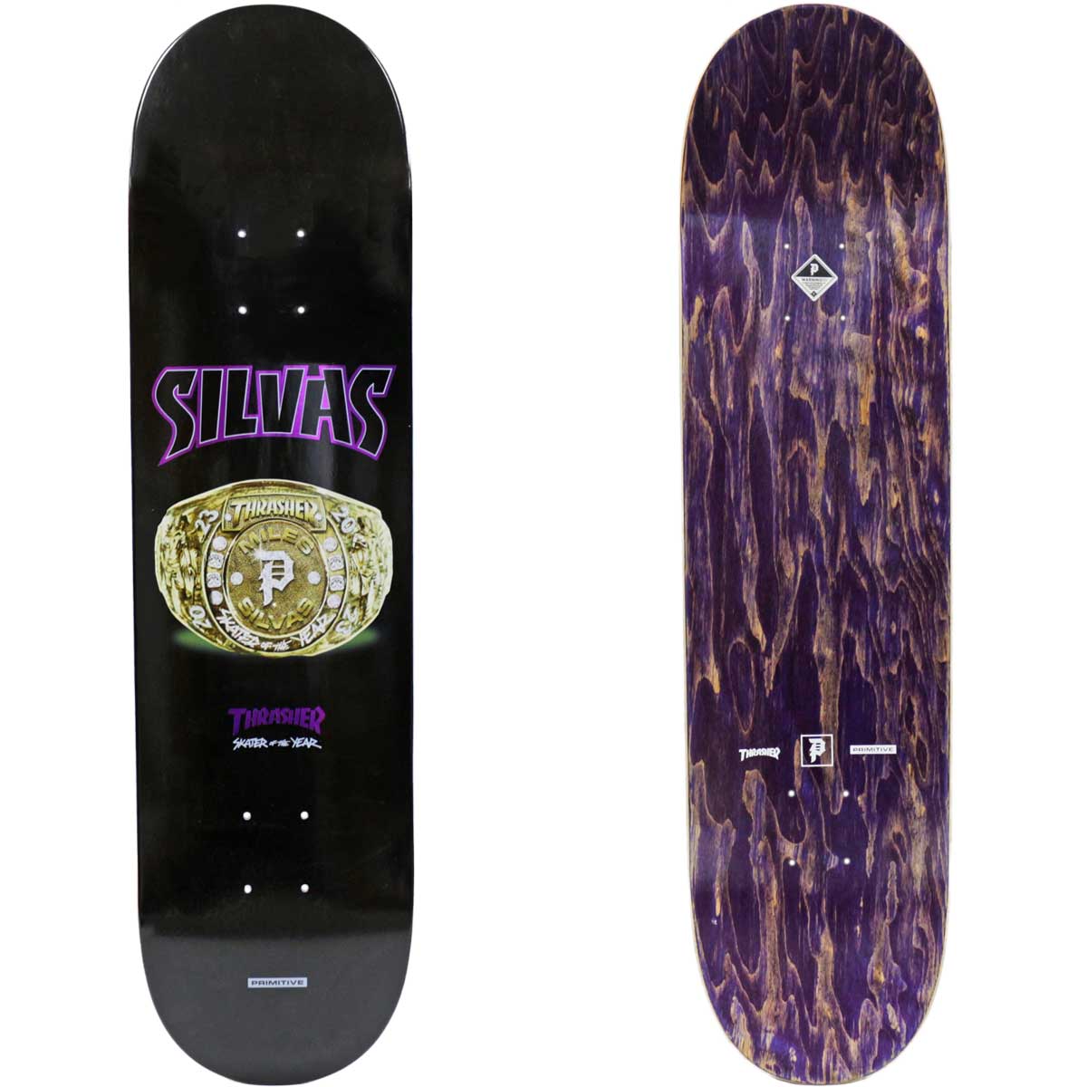 スケートボード Primitive M.SILVAS + DVS Shoes SILVAS WIRED DECK– Primitive Skateboarding
