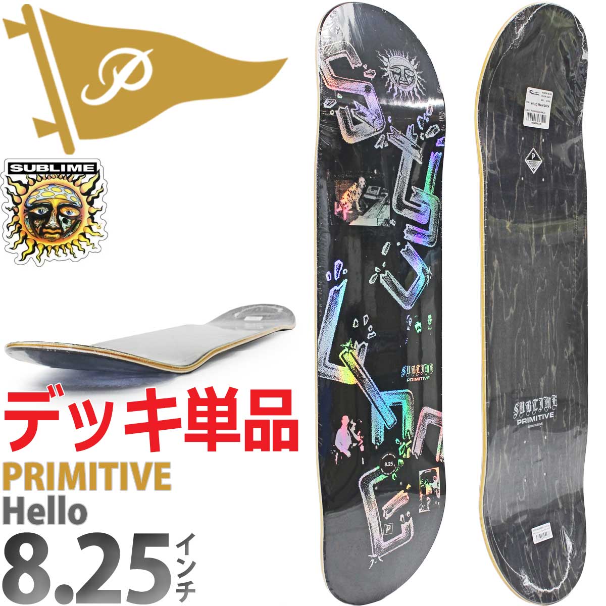 PRIMITIVE(プリミティブ) 8.25インチ スケボー デッキ Primitive PRIMITIVE(プリミティブ) 8.25インチ スケボー デッキ Primitive