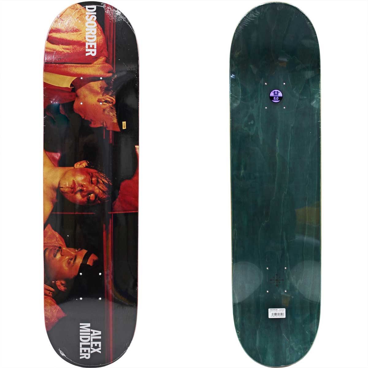ディスオーダー 8.0インチ スケボー デッキ Disorder Skateboard