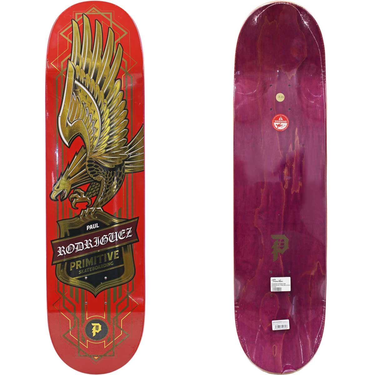 PRIMITIVE（プリミティブ） スケボー デッキ 8.25インチ Primitive P