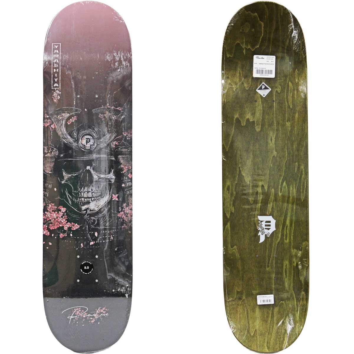 PRIMITIVE（プリミティブ） スケボー デッキ 8.0インチ Primitive Pro