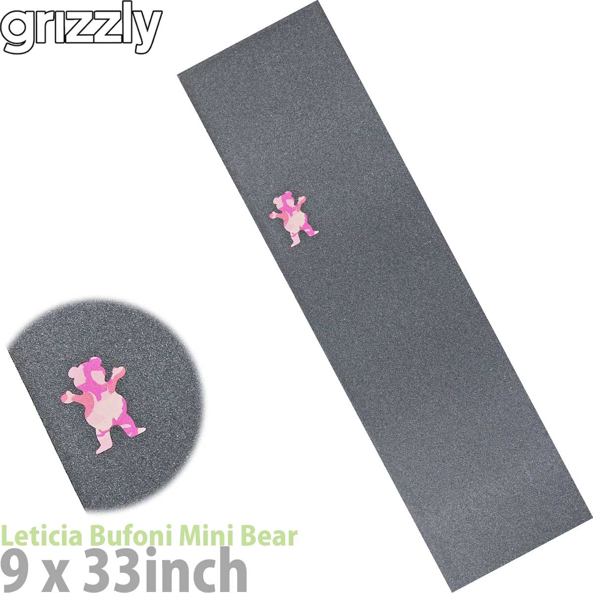 グリズリー スケボー デッキテープ Grizzly Leticia Bufoni Mini Bear Griptape Skateboard  レティシア ミニベアー グリップ スケートボード 滑り止め : gtape83 : カットバック スケートボード専門店 - 通販 -  Yahoo!ショッピング