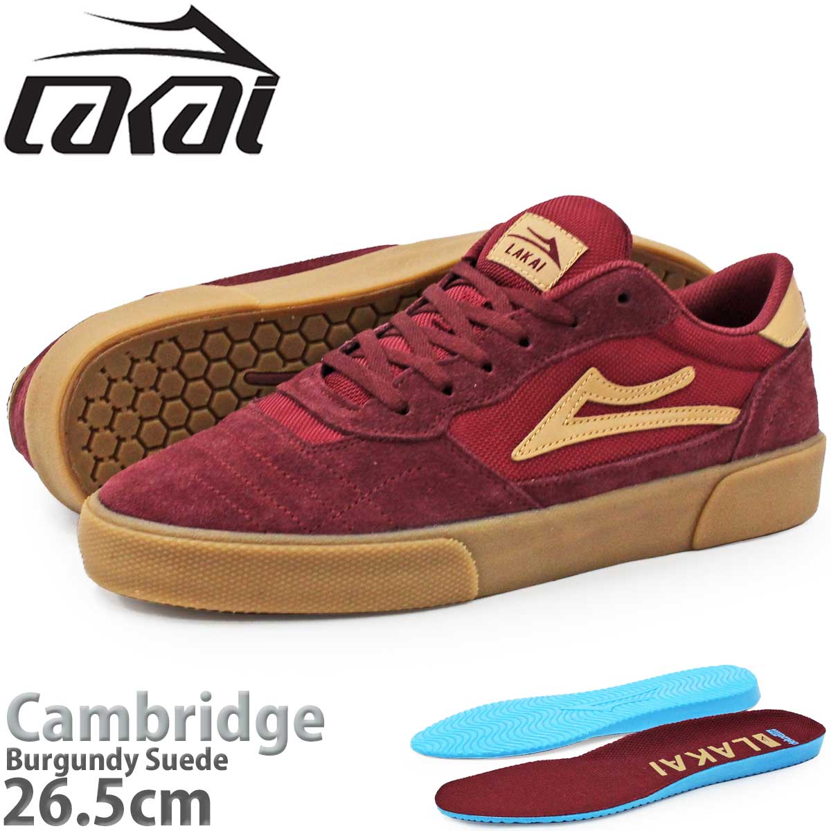 LAKAI ラカイ　スケシュー　スニーカー　ハイカット　26cm スケボー LAKAI（ラカイ） ケンブリッジ 23-30cm スケボー シューズ Lakai