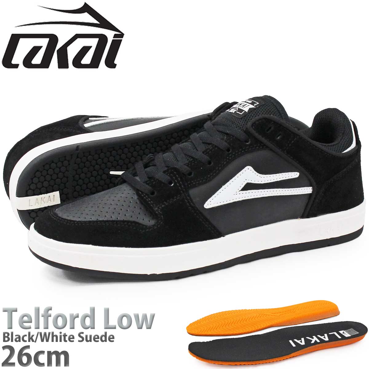 【更に値下げ！】Lakai ラカイ スニーカー スケシュー/25,5cm 楽天市場】ラカイ ケンブリッジ │23-30cm│ スケボー シューズ