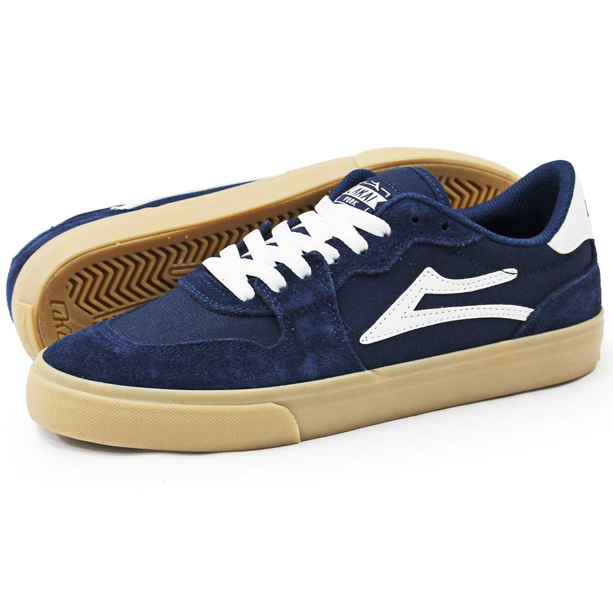 LAKAI（ラカイ） ヨーク 26cm スケボー シューズ Lakai York Navy/Gume