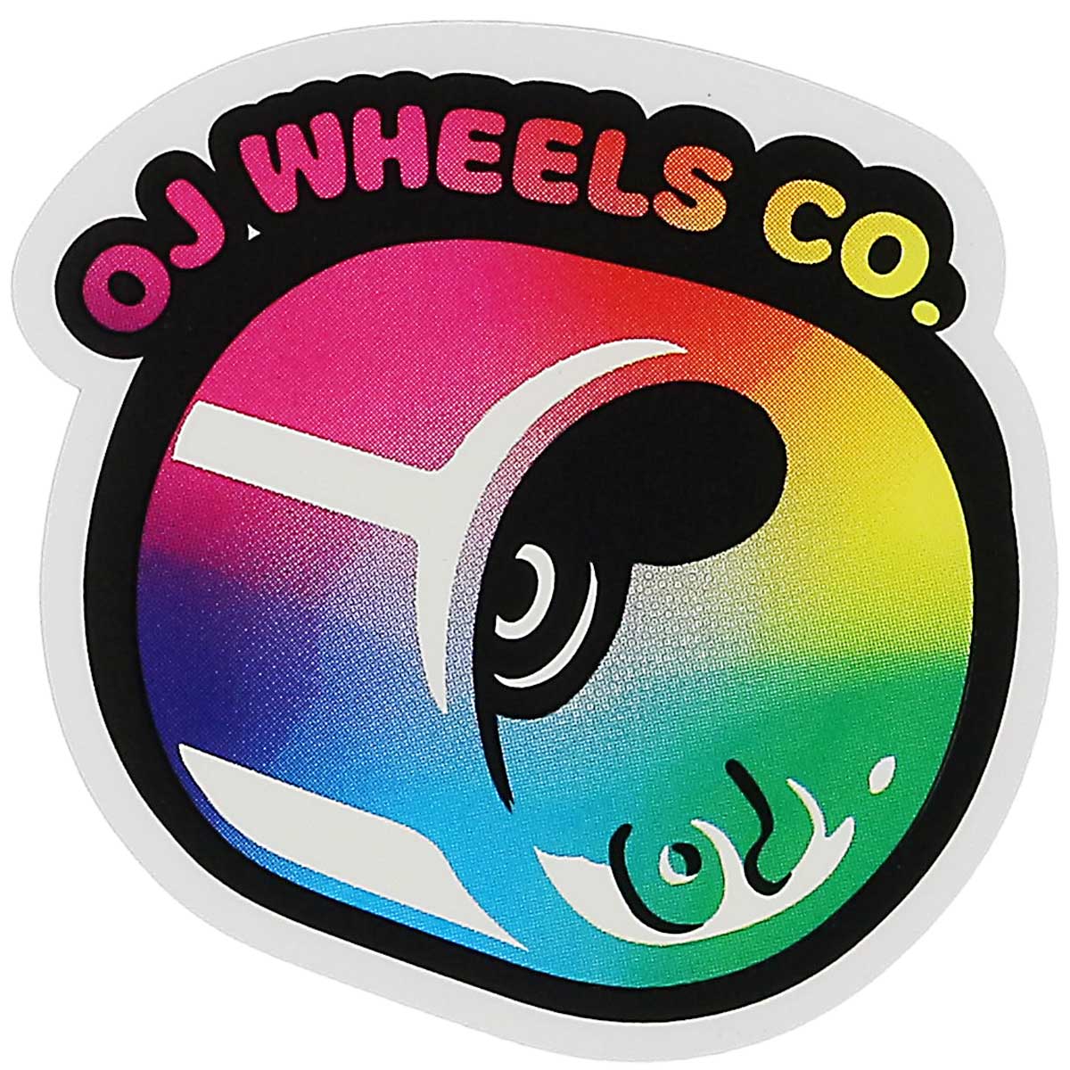 オージェイ スケボー ステッカー 9ｘ8.5cm OJ Wheels Hot Juice Fade Sticker シール ホットジュース  スケートボード スケボーステッカー 人気 おすすめ