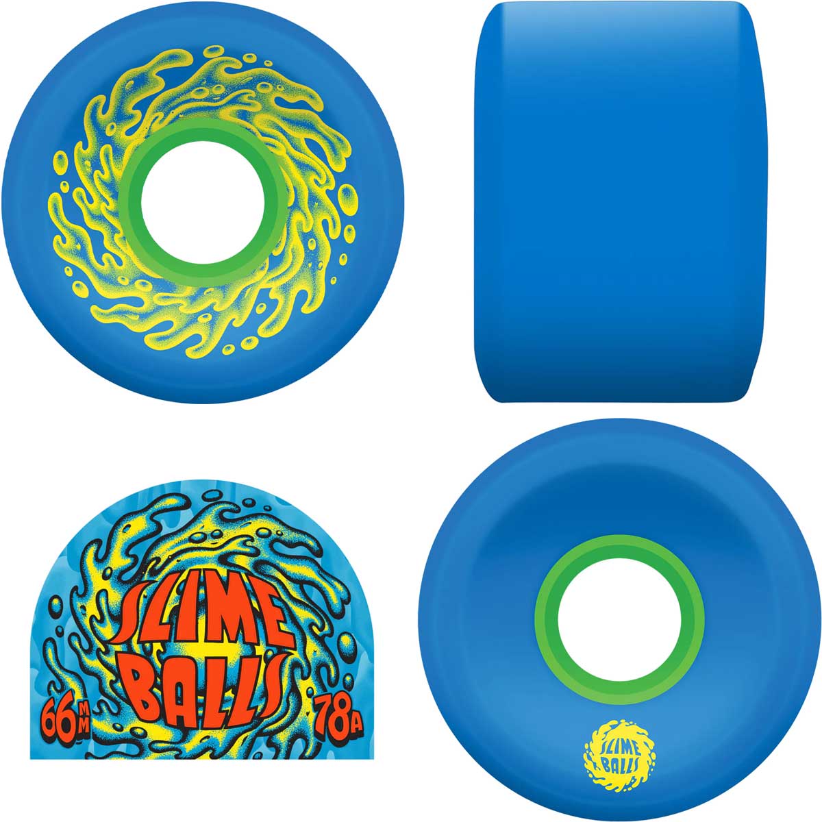 スライムボール 66mm 78a スケボー ソフトウィール Slime Balls OG