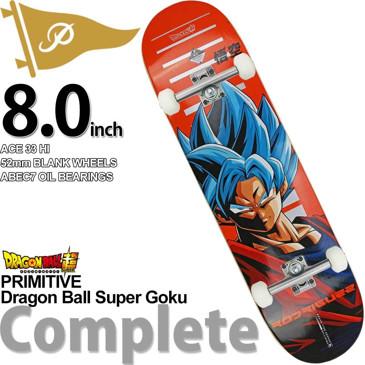 プリミティブ 8.0インチ スケボー エースコンプリート 完成品 Primitive Dragon Ball Super Skateboards  ACE スケートボードドラゴンボール超 悟空 ブランド : pcomp010 : カットバック スケートボード専門店 - 通販 -  Yahoo!ショッピング