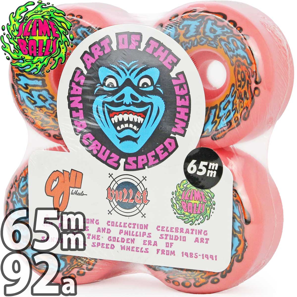 スライムボール 65mm 92a スケボー ウィール Slime Balls Big Balls 