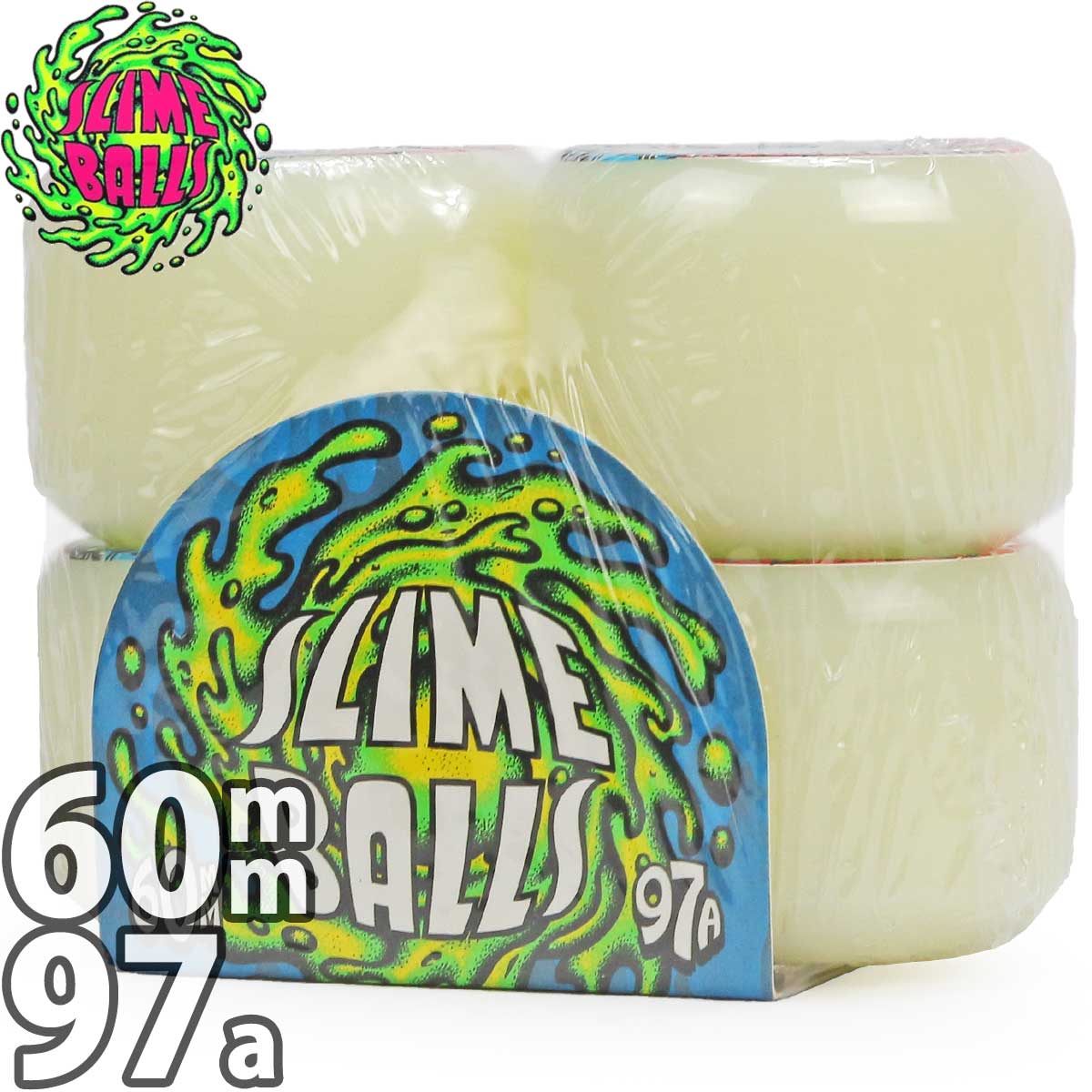 スライムボールズ　60mm  97A SANTA CRUZ スライムボール 60mm 97a スケボー ウィール Slime
