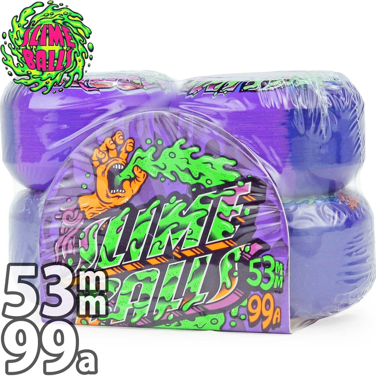 57mm Saucers 95a | Slime Balls Skateboard Wheels