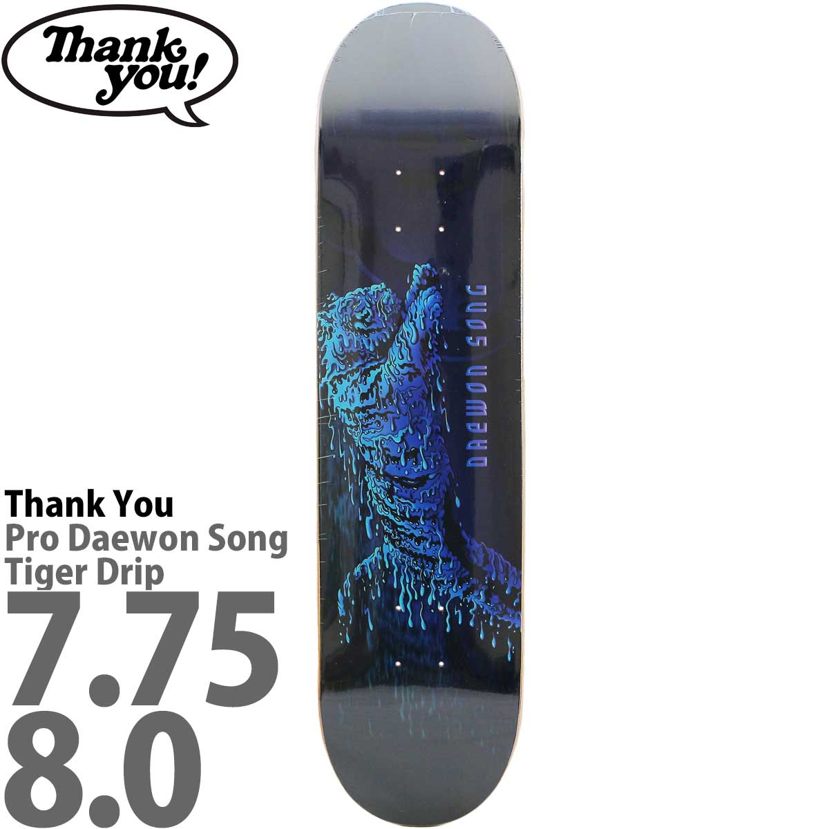スケボー デッキ サンキューTHANK YOU DAEWON SONG ACURA DECK